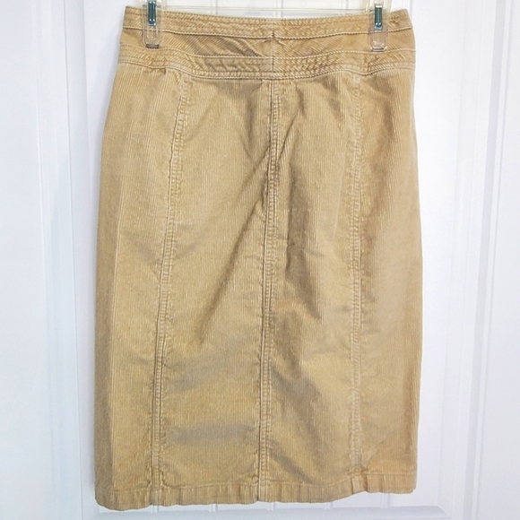 B Moss Button Down Corduroy Skirt Sz 2 - Picture 4 of 10
